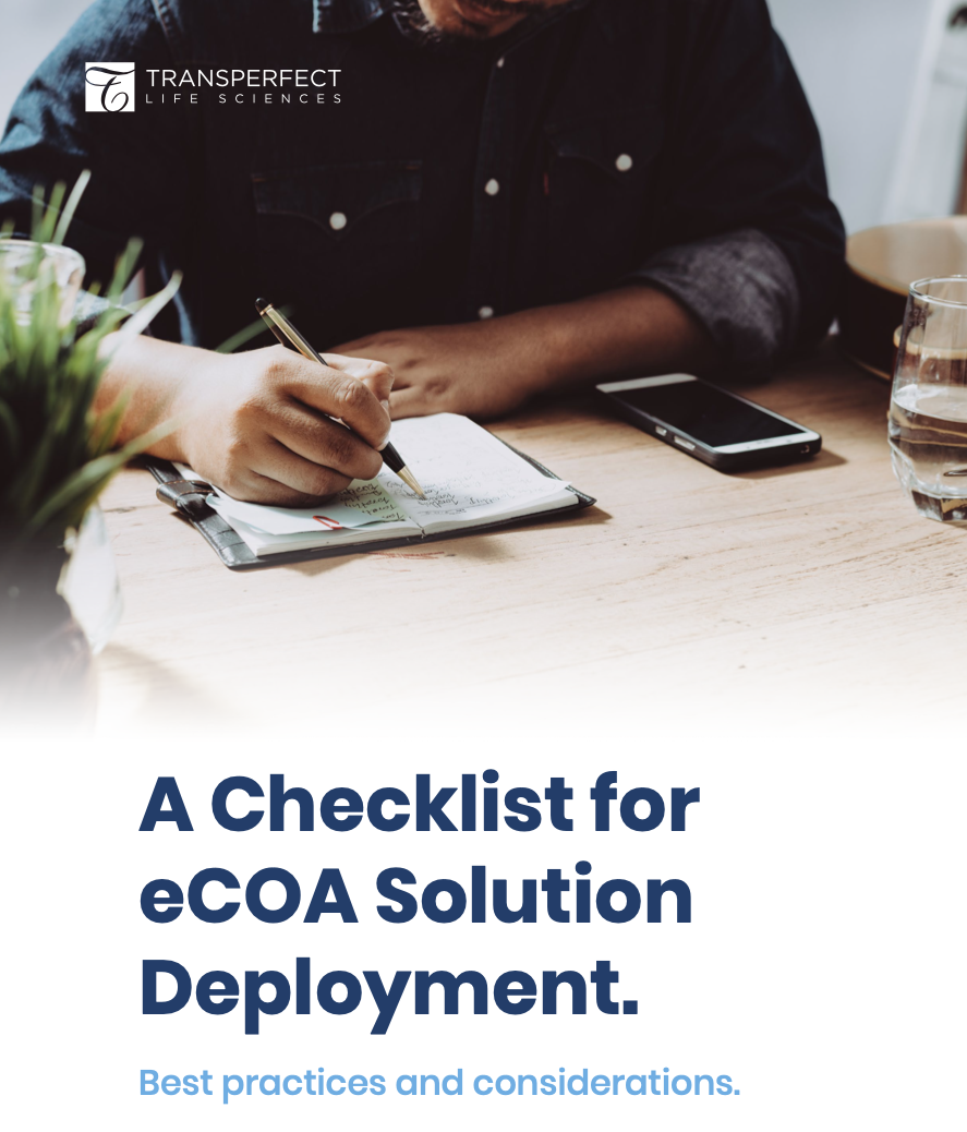 A Checklist for eCOA Solution Deployment TransPerfect Life Sciences